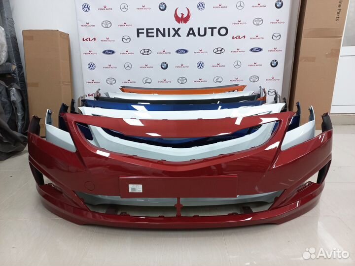 Бампер передний Hyundai Solaris Рестайлинг