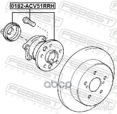 К-кт подшипника ступ.зад. Toyota Camry 2.0-3.511