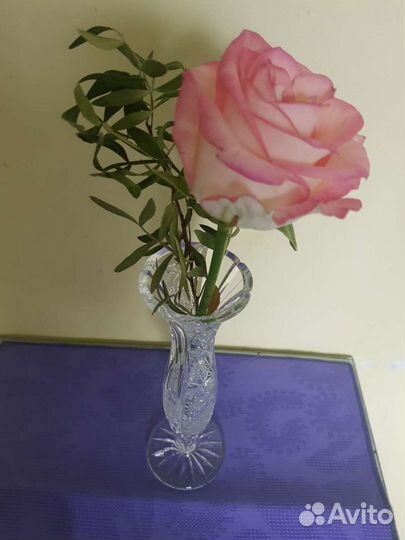 Ваза, пепельница. Хрусталь. Чехословакия. Винтаж