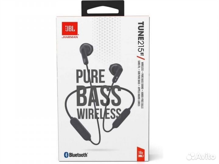 Беспроводные наушники JBL Tune 215BT Черный