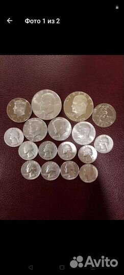 Монеты Америка серебро