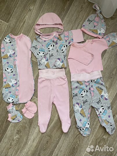 Распашонки, ползунки. В роддом 56