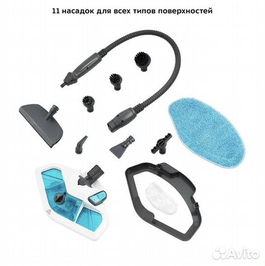 Паровая швабра Kitfort кт-1003, 2 в 1