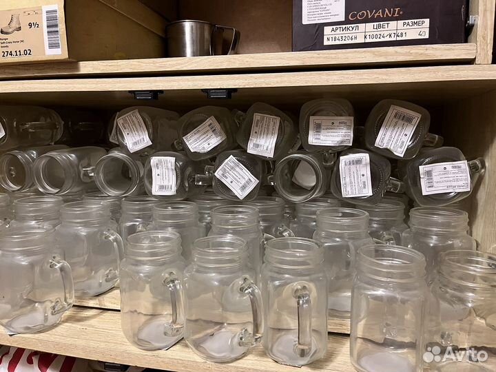 Стеклянные банки с крышкой и требочкой