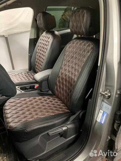 Чехлы Volkswagen Tiguan 2 (3D ромб)