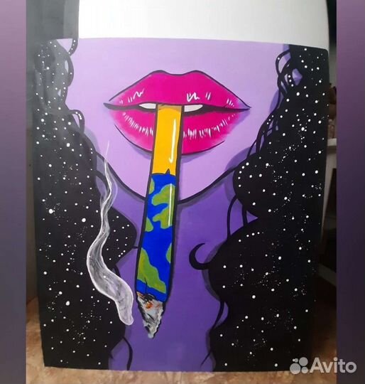 Картина акрилом