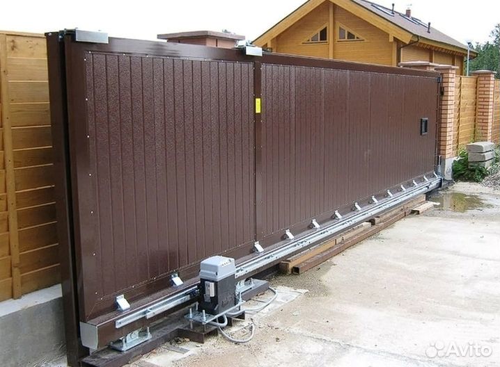 Откатные ворота под ключ