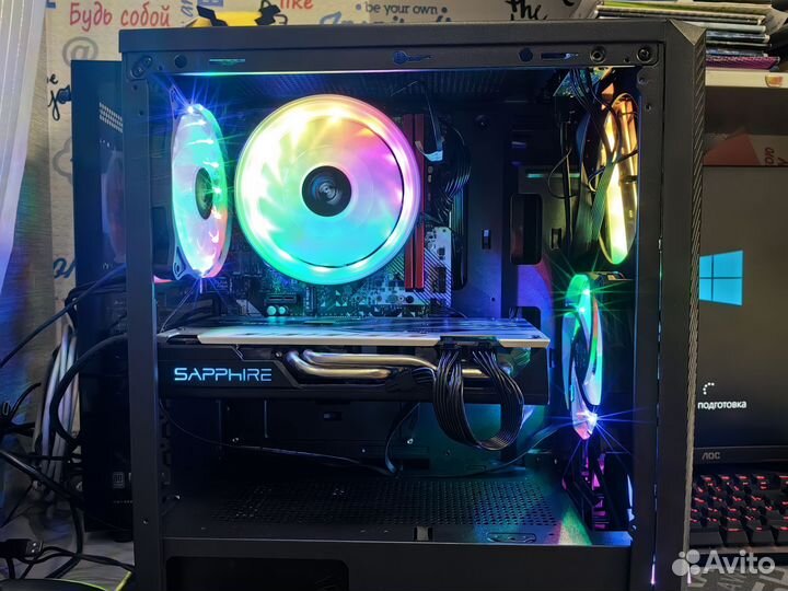 Игровой компьютер пк Ryzen 3 PRO/RX580