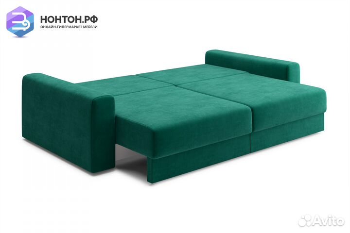 Диван тик-так Омега изумрудный