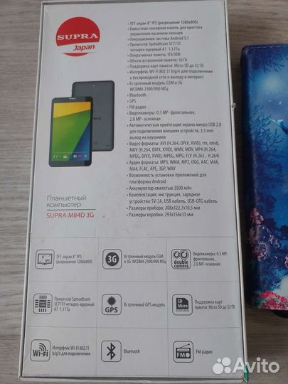 Планшет Supra M84D 3G