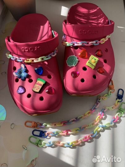 Джиббитсы для кроксов,цепочки на пряжку для crocs