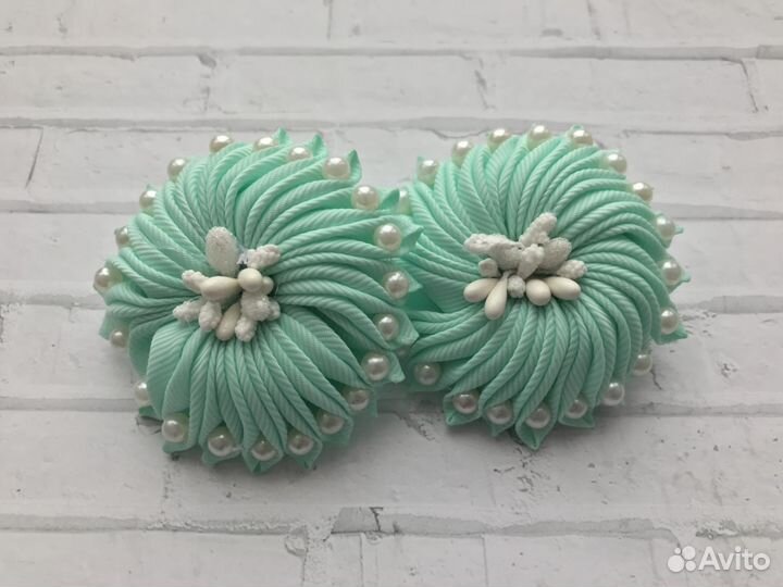 Бантики для волос канзаши