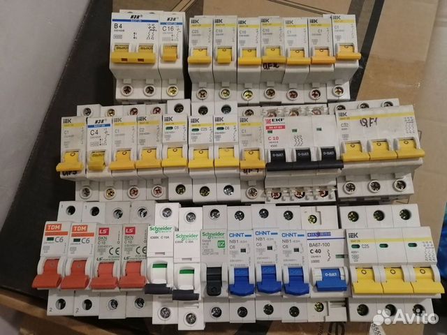 Автоматические выключатели 1,2,4,6,10,16,20,25-40А