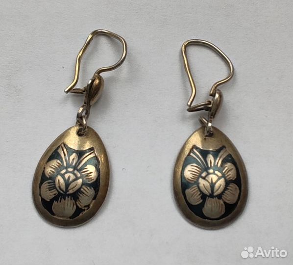 Серьги серебряные Кубачи