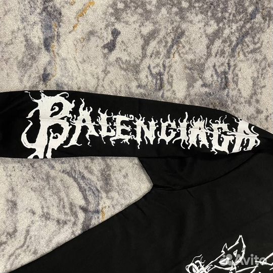 Лонгслив Balenciaga diy metal