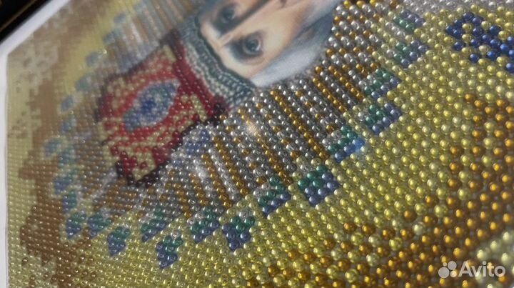 Иконы Николай Чудотворец алмазная мозайка