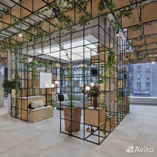 Перегородка для зонирования стеллаж