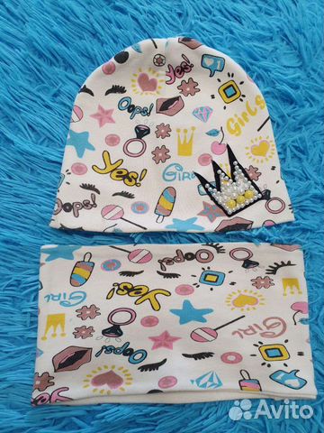 Новый набор шапочка и шарф(Весна-Осень)