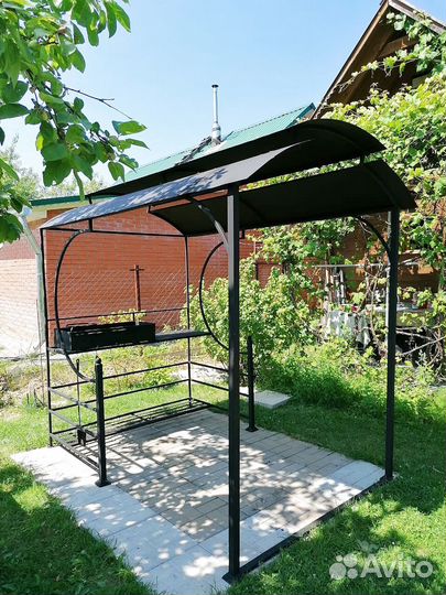 Мангал в стиле лофт