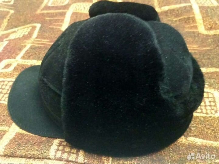 Шапка-ушанка из мутона 59 разм., Старкоff