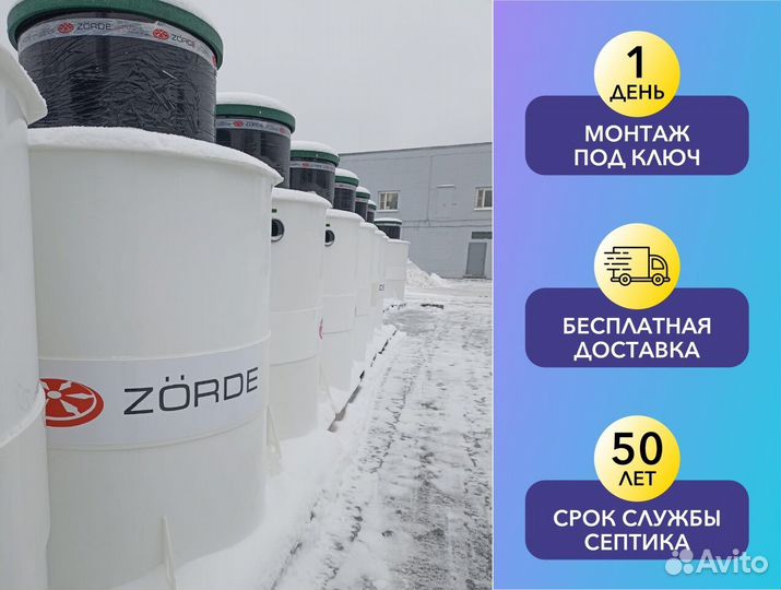 Септик (под ключ, с установкой)