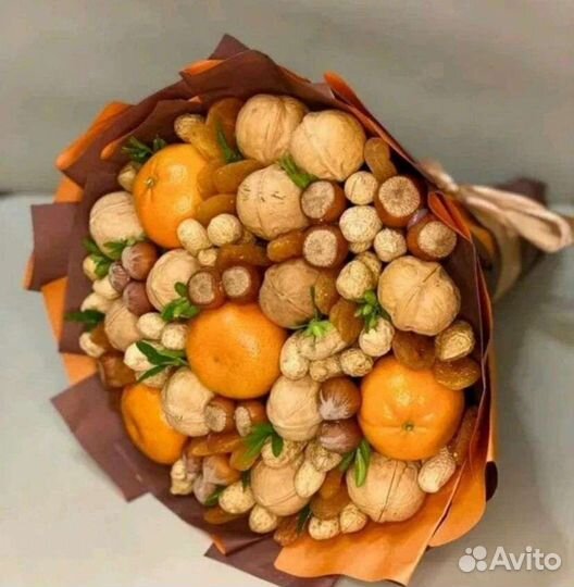 Съедобные букеты из сухофруктов