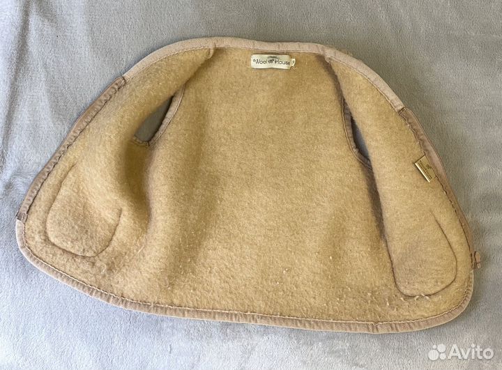 Шерстяная натуральная жилетка 98 104 WoolHouse