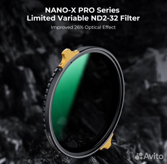 Светофильтр K&F Concept Nano-X Pro ND2-32 72мм