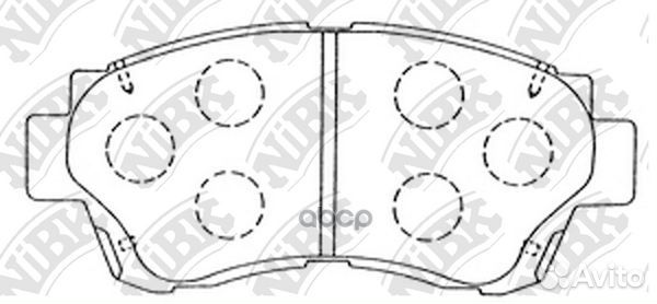Колодки тормозные дисковые перед PN1228 NiBK