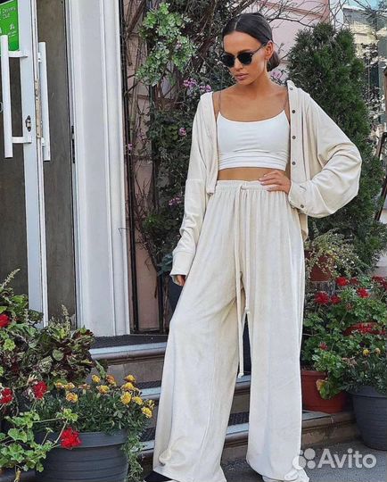 Бархатный костюм двойка