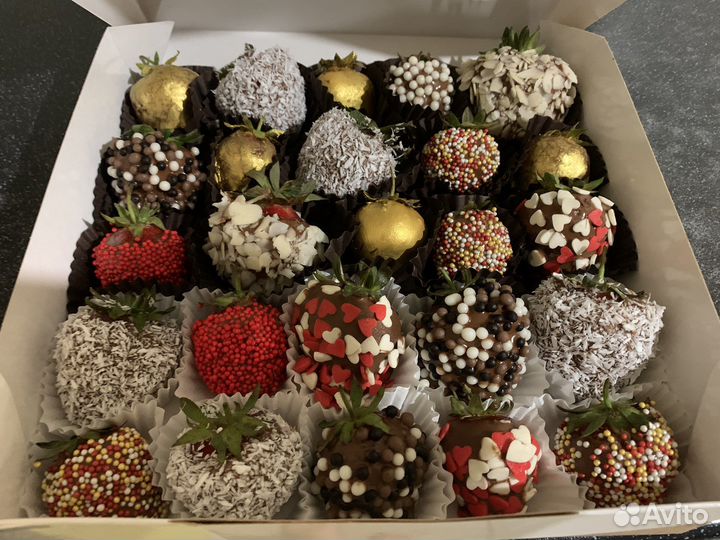 Клубника в шоколаде, подарок