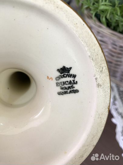 Антикварный подсвечник Crown Ducal