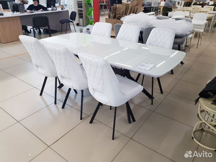 Кухонный стол Олимп стекло - 1,4 м