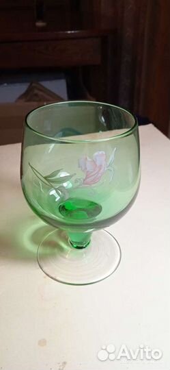 Фужеры цветное стекло, ссср, винтаж
