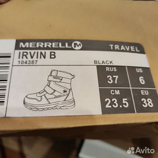 Ботинки зимние детские Merrell 37