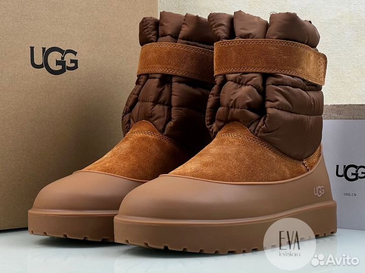 Ugg мужские угги Pull on рыжие с накладками