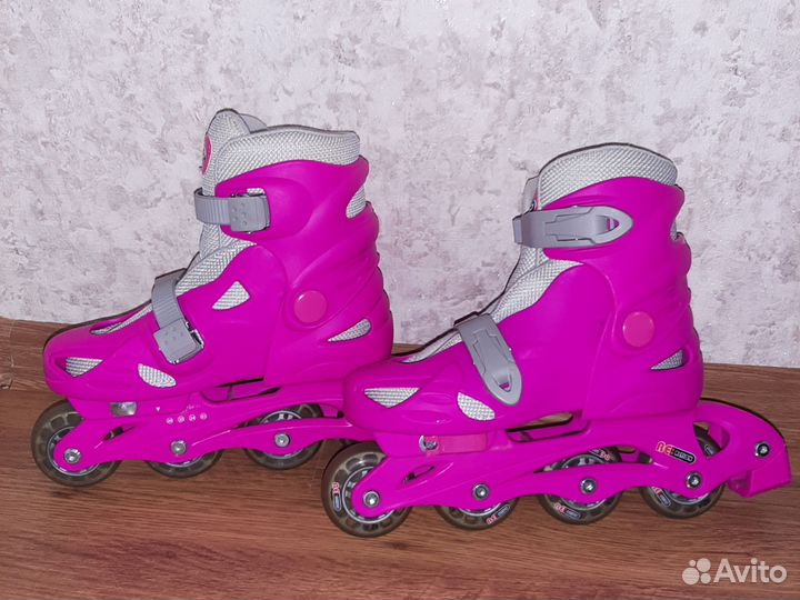 Роликовые коньки детские раздвижные 33-36