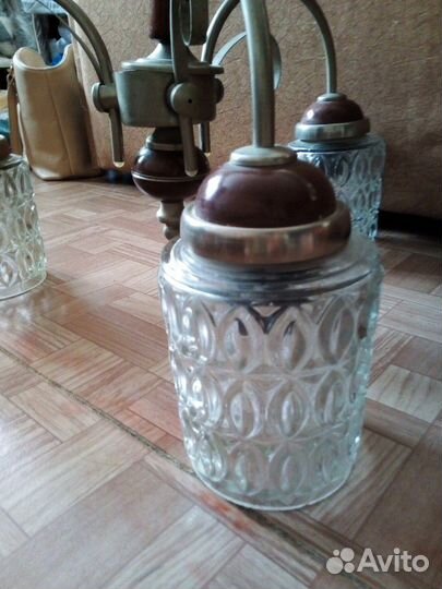 Люстра времен СССР 3 рожковая