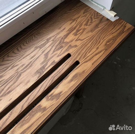 Деревянный подоконник из ясеня