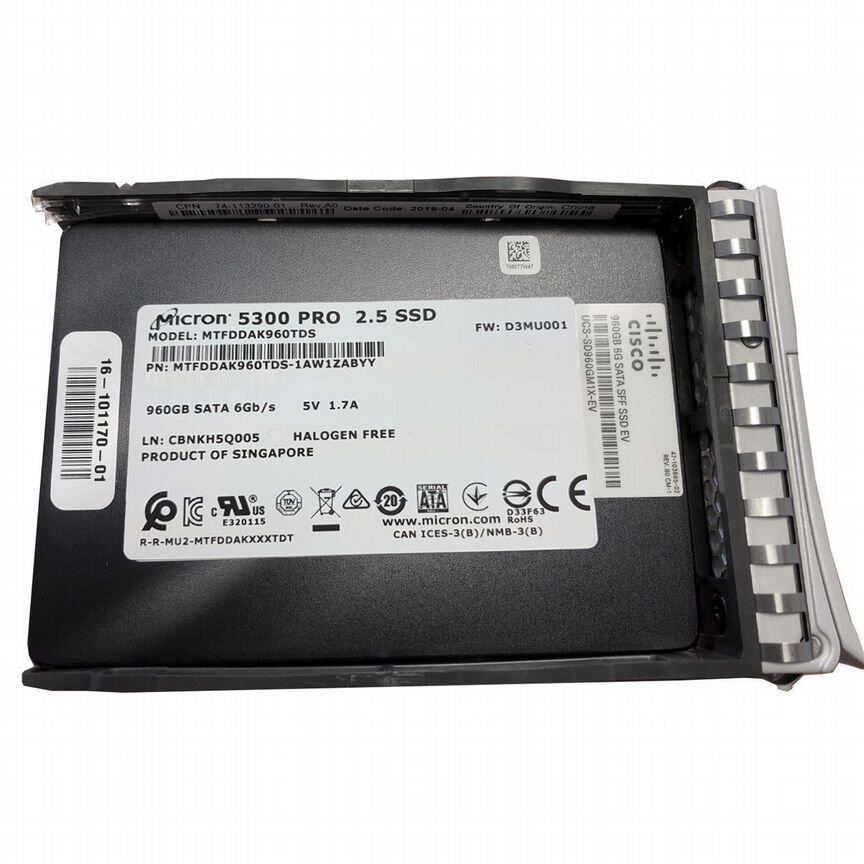 [UCS-SD960GM1X-EV] Жесткий Диск Micron 960gb Sata Ucs-Sd960gm1x-Ev