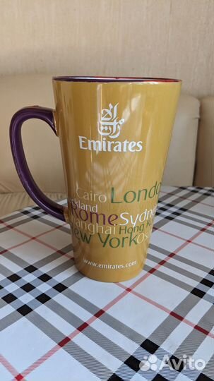 Кружка авиакомпании Эмираты Emirates 400 мл. высок