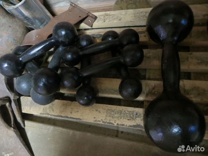 Гантели от 1кг до10 кг гиря 24 кг СССР