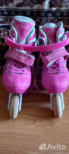 Роликовые коньки-транформеры детские раздвижные