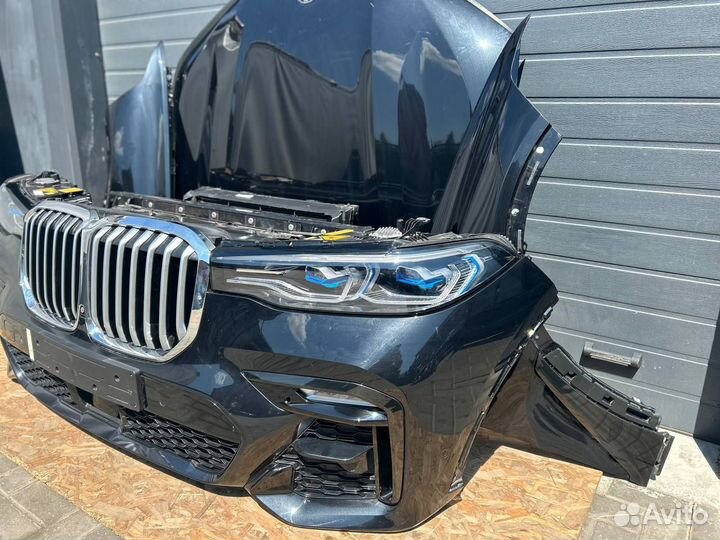 BMW X7 G07 ноускат капот бампер телевизор фары 475