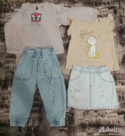 Пакет вещей для девочки 86р