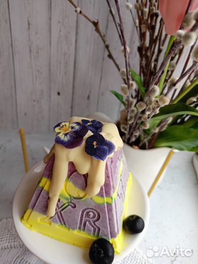 Пасха творожная черника