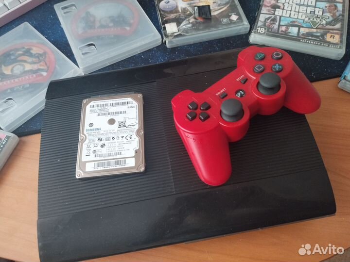 PS3 super slim 12gb с HDD Samsung на 250 gb