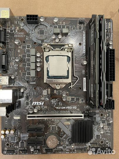 Материнская плата 1151 v2 msi,процессор i3 8100