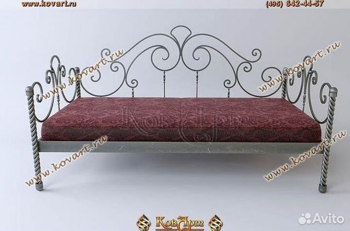Диваны кованые. Кованый кровать диван. Art: R004