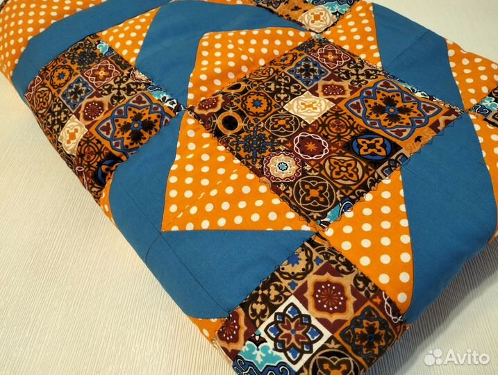 Лоскутное одеяло детское 145х110 новое хлопок